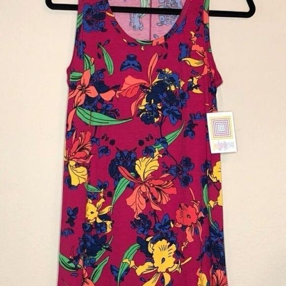 LuLaRoe Dani Dress XS Floral NEW - Picture 1 of 2